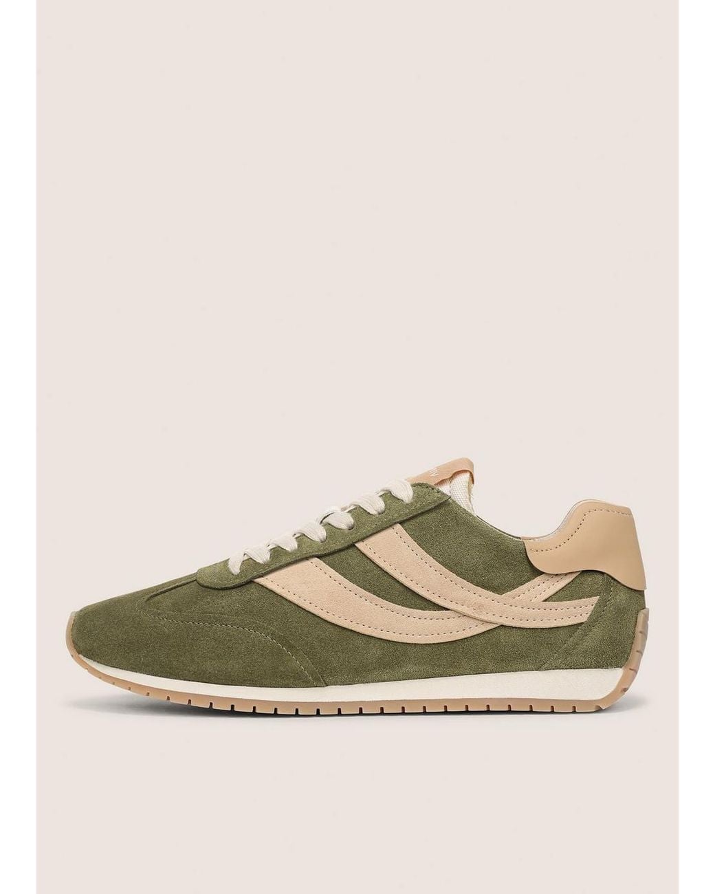 Vince Natural Oasis Suede & Leather Runner Sneaker