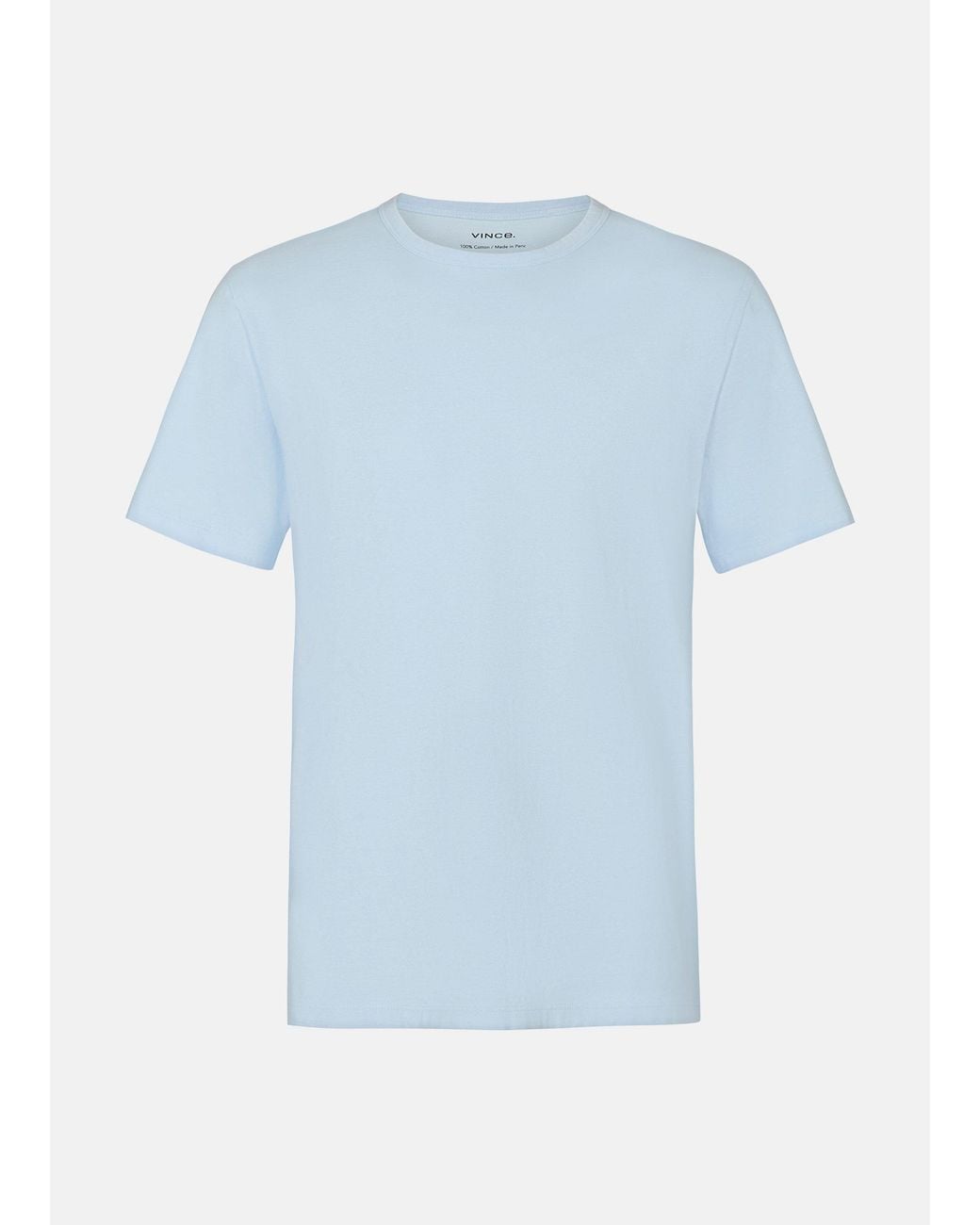 Vince Blue Cotton Crew Neck T-Shirt