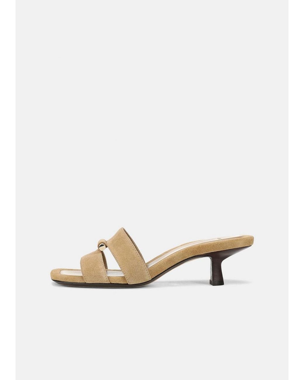 Vince White Piper Suede Heeled Sandal