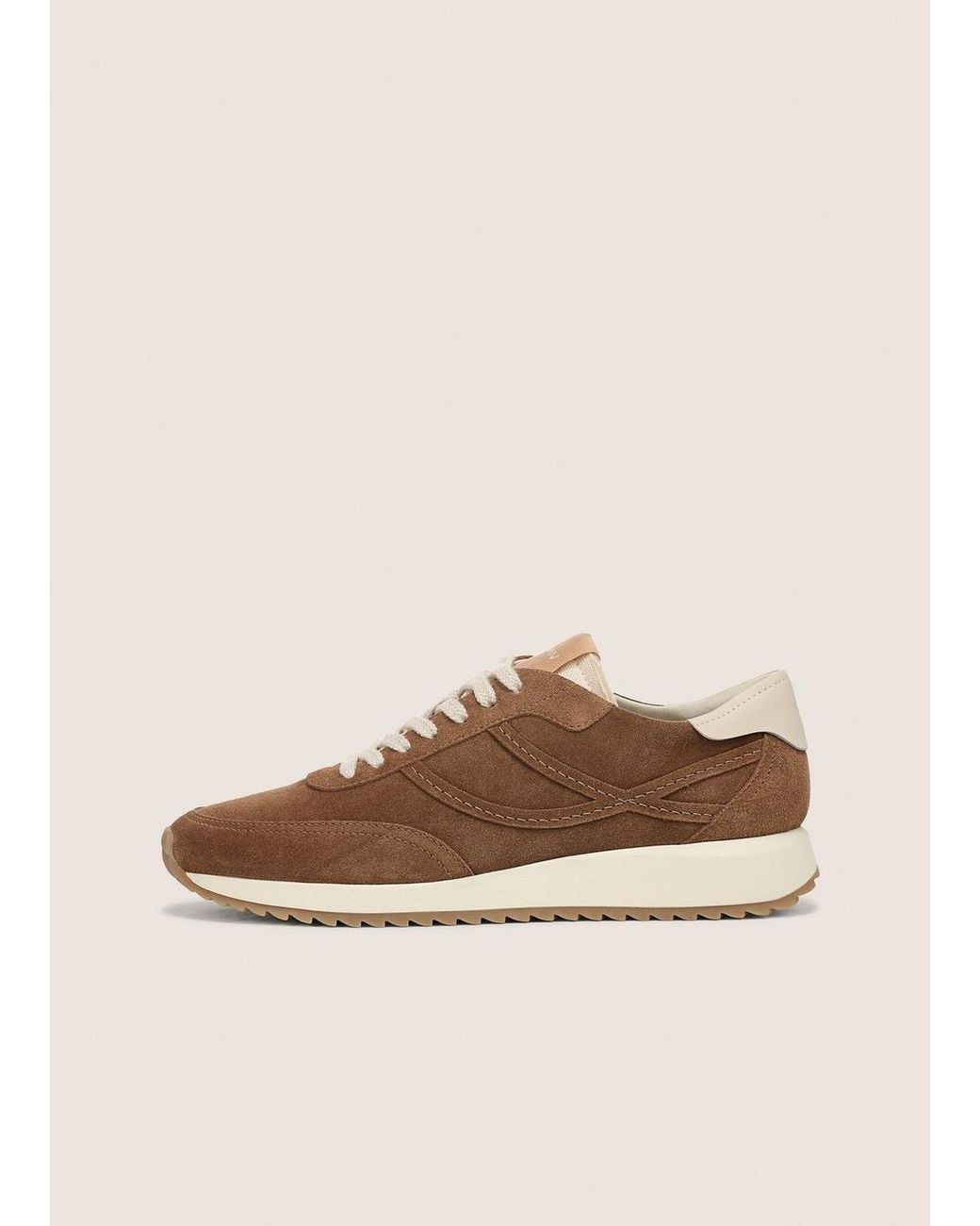 Vince Natural Santa Monica Suede Sneaker