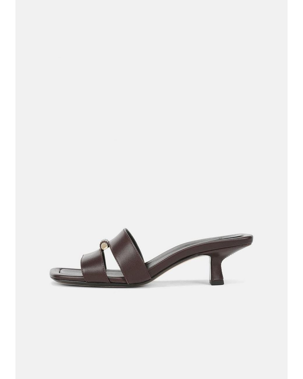 Vince White Piper Leather Heeled Sandal