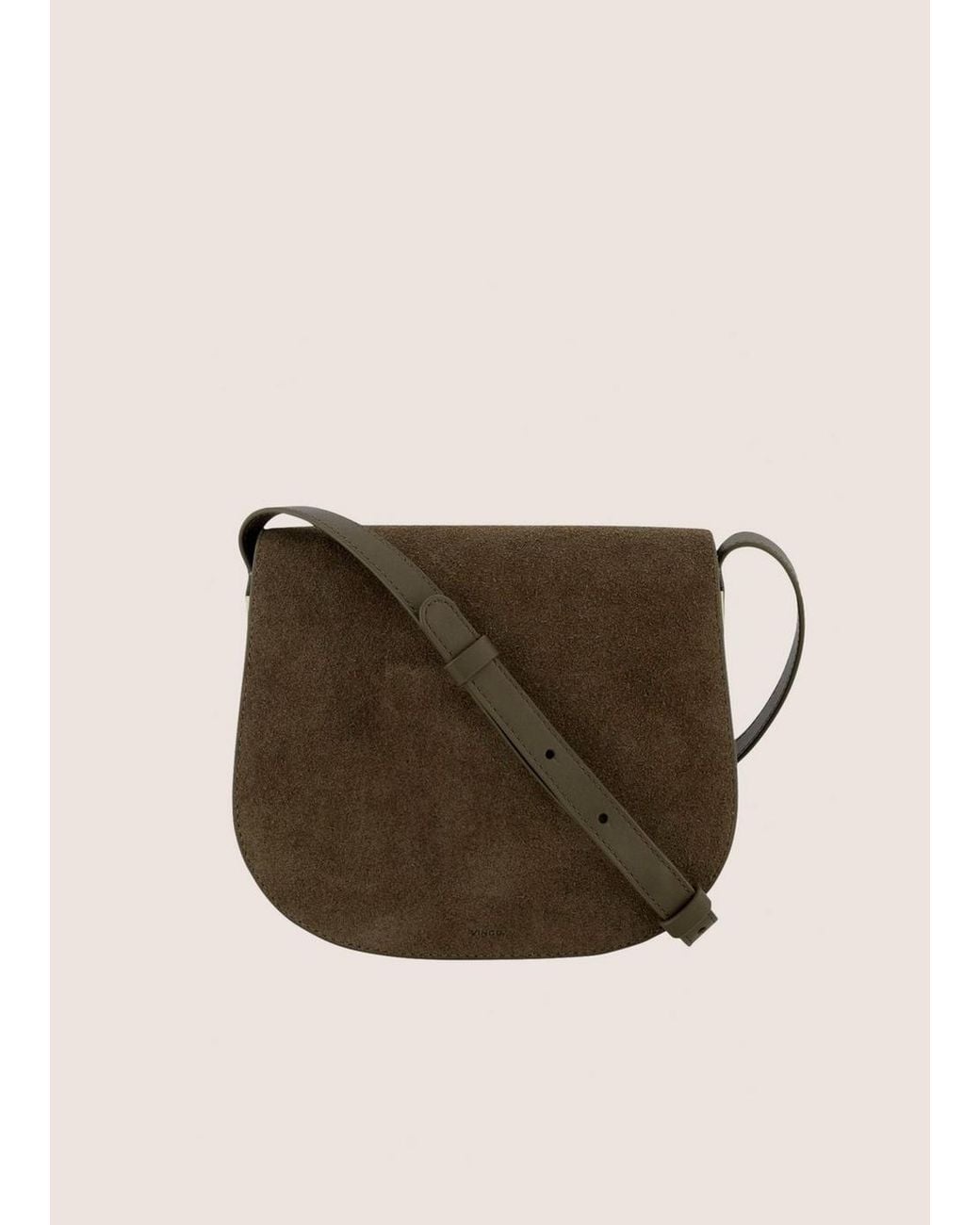Vince Natural Eris Suede Crsbody Wallet, Ms Ochre
