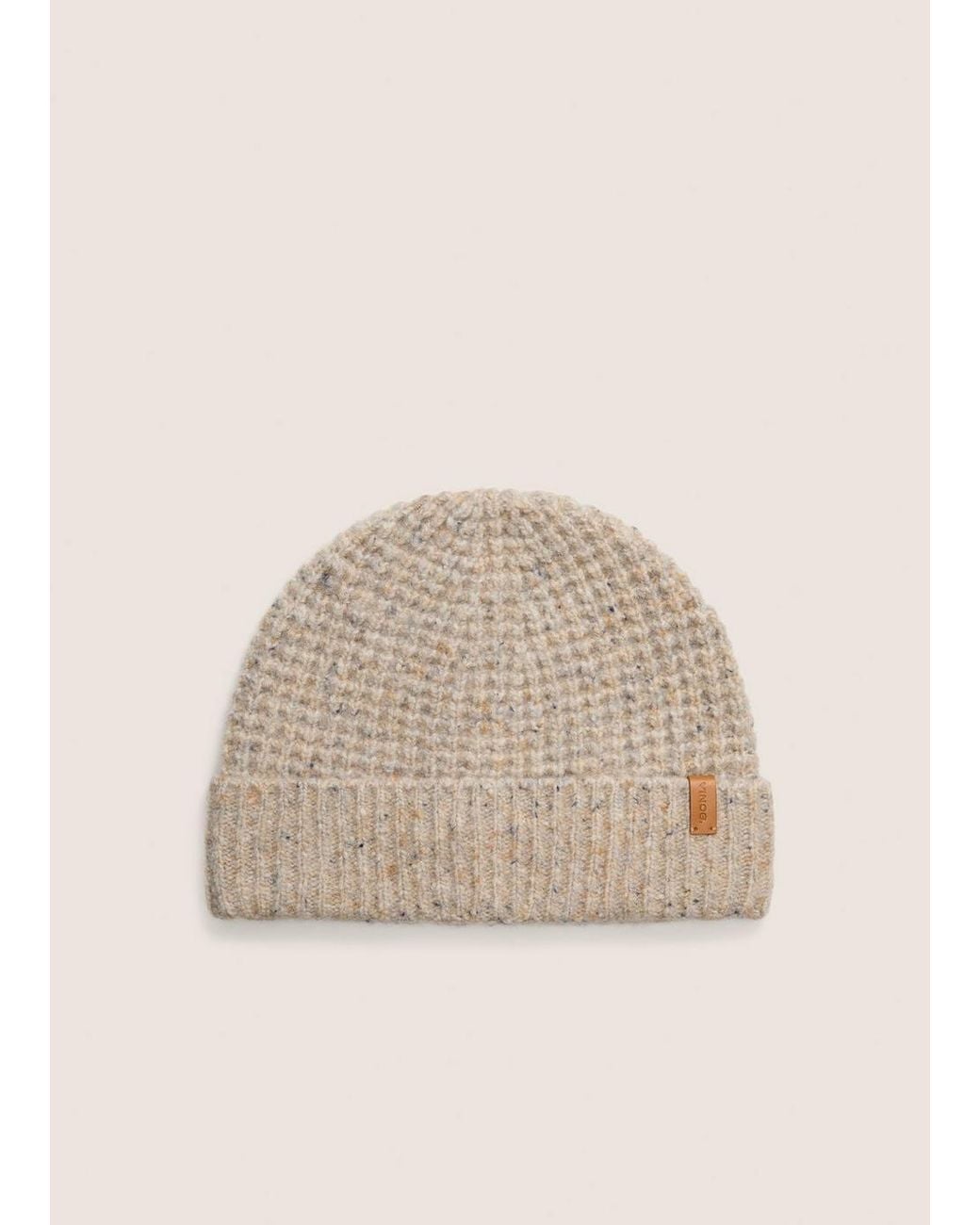 Vince Natural Thermal-Stitch Merino Wool-Blend Beanie for men