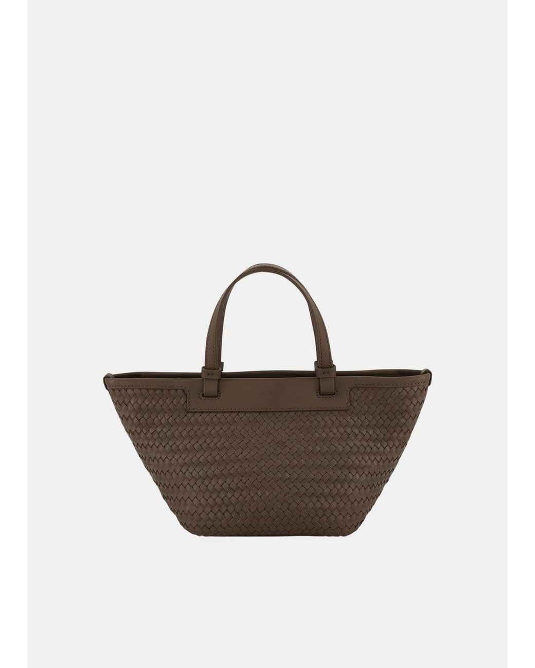 Vince Multicolor Marin Woven Leather Mini Tote