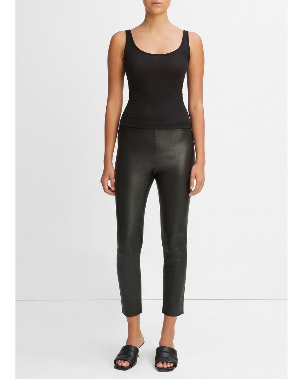 Vince Black Leather Legging