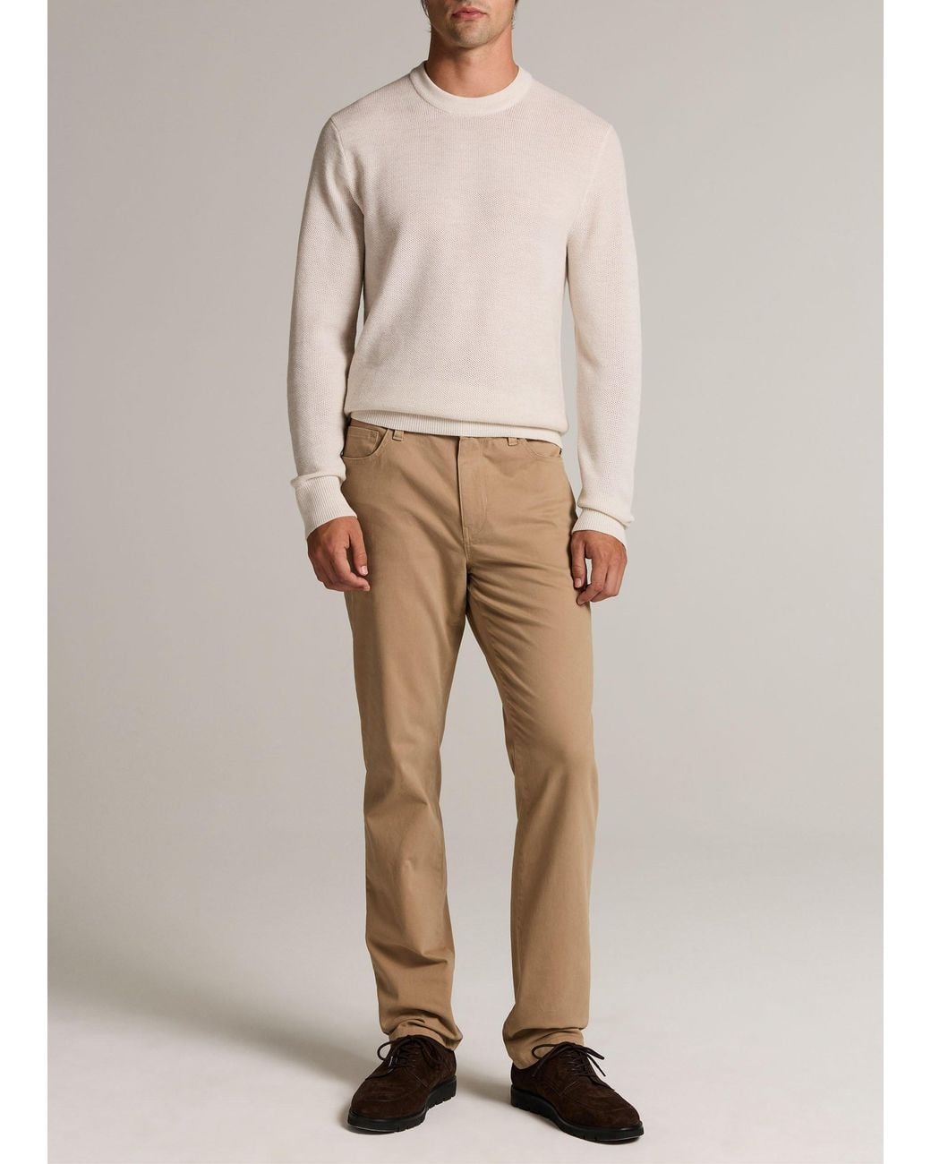 Vince Natural Dylan Slim 5-Pocket Peached Stretch-Cotton Pant for men