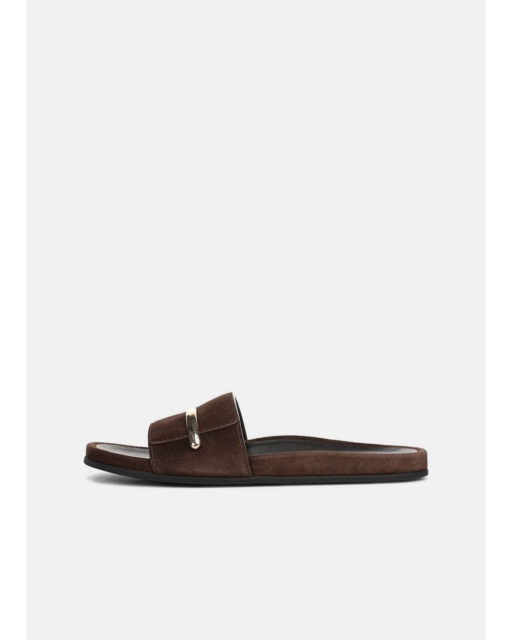 Vince White Sadie Suede Slide Sandal
