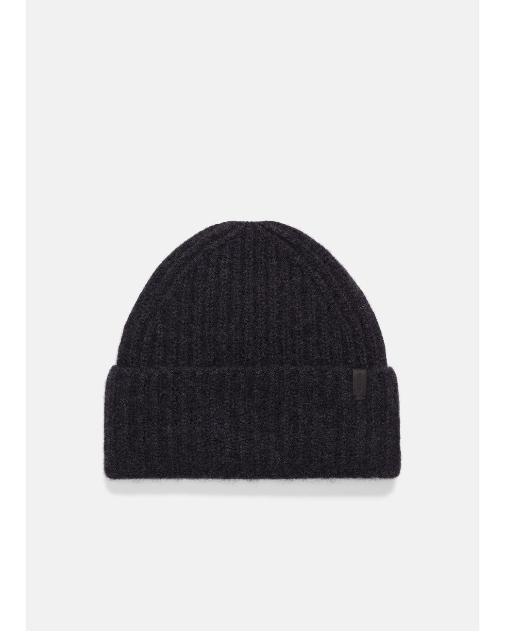 Vince Blue Plush Cashmere Chunky Knit Hat, Grey