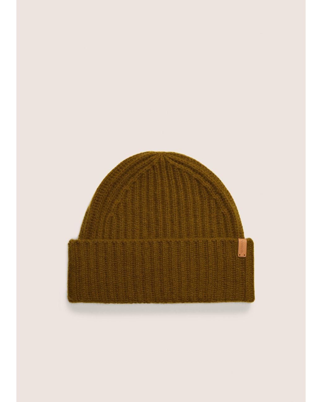 Vince Green Plush Cashmere Chunky-Knit Beanie, Ms Ochre