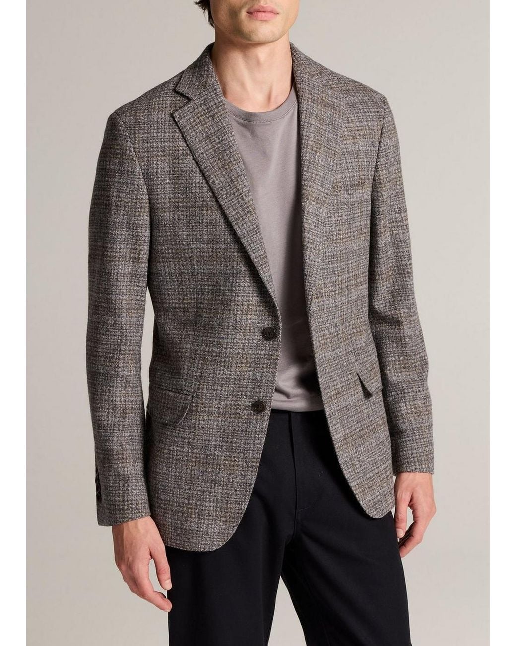 Vince Gray Plaid Wool-Blend Sport Coat for men