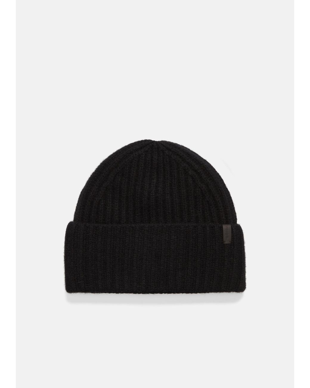 Vince Black Plush Cashmere Chunky Knit Hat