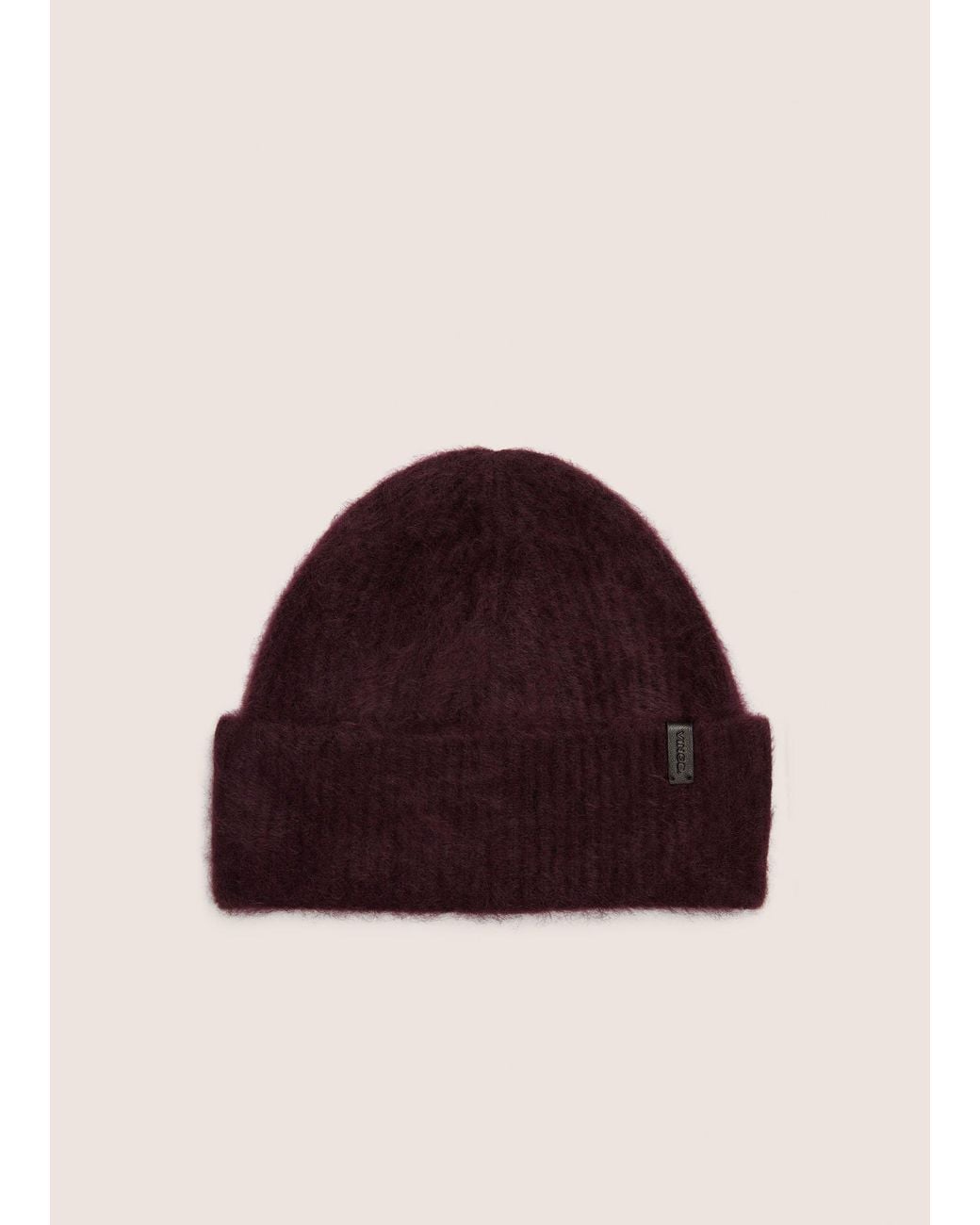 Vince Red Brushed Cashmere Beanie