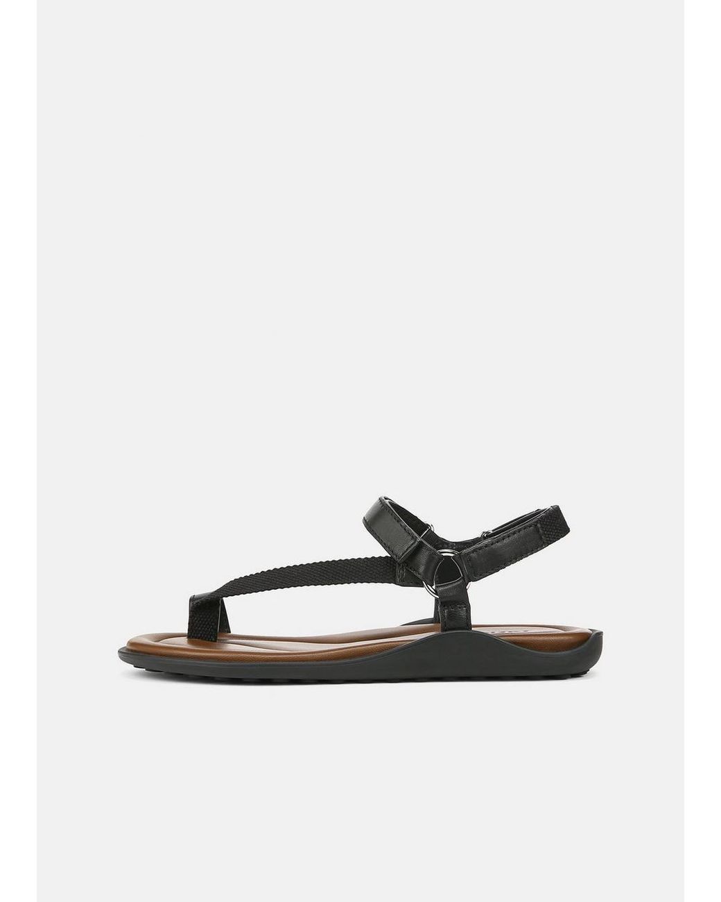 Vince White Summer Leather & Canvas Sandal