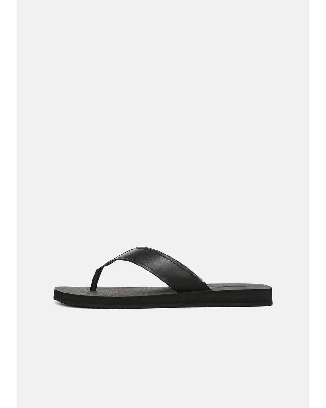 Vince White Fiji Leather Thong Sandal for men
