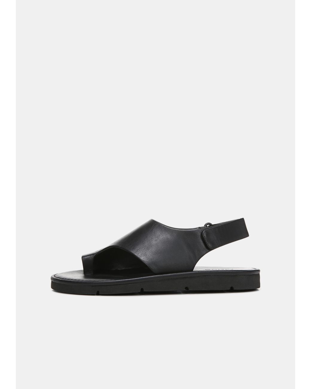 Vince Olsen Leather Sandal in Black - Lyst