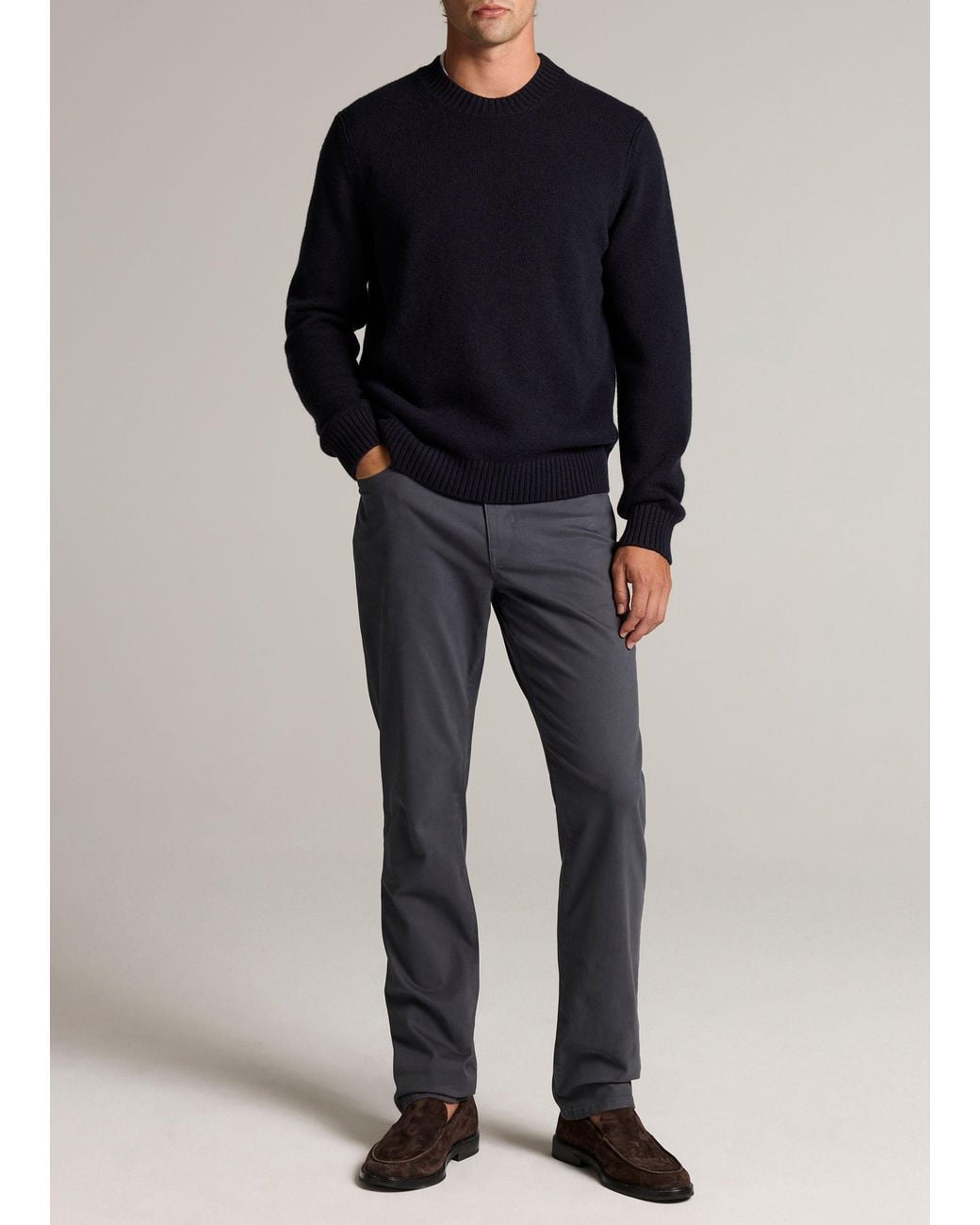 Vince Black Dylan Slim 5-Pocket Peached Stretch-Cotton Pant for men