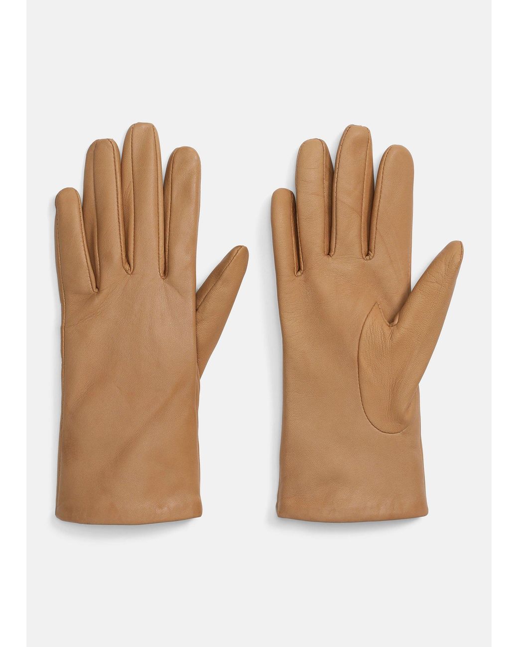 Vince White Cashmere-Lined Short Leather Glove