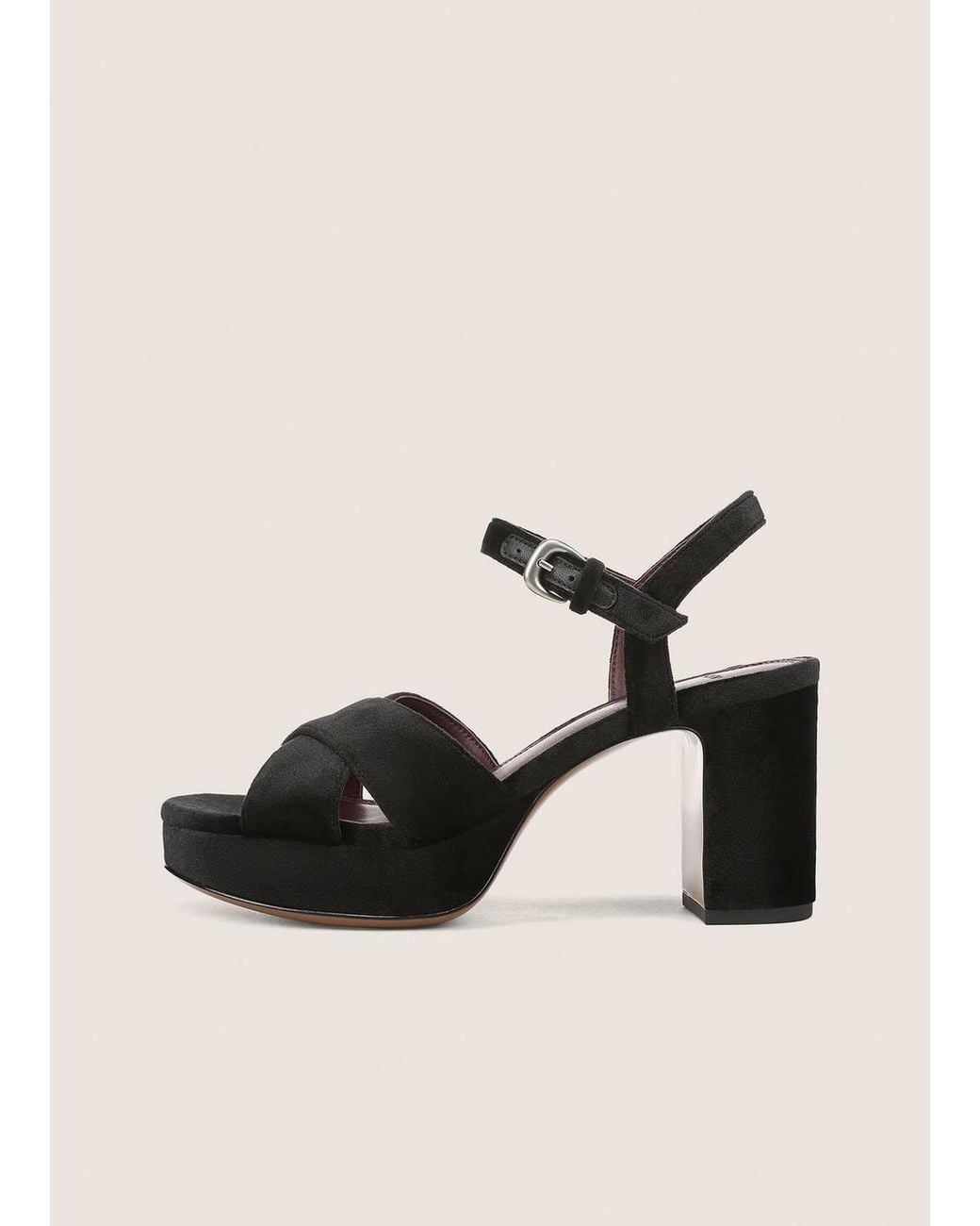 Vince Natural Ericka Velvet Platform Sandal