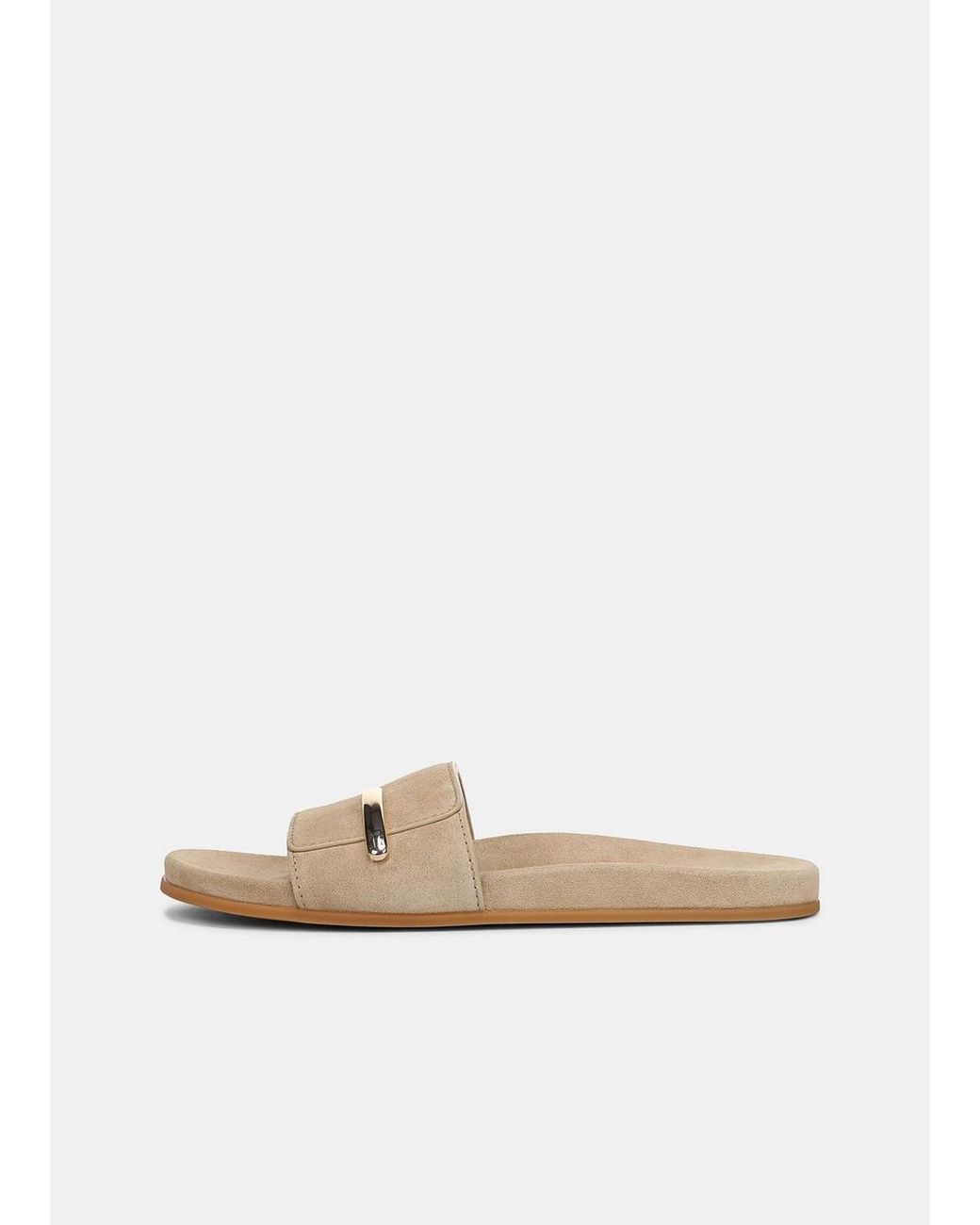 Vince White Sadie Suede Slide Sandal
