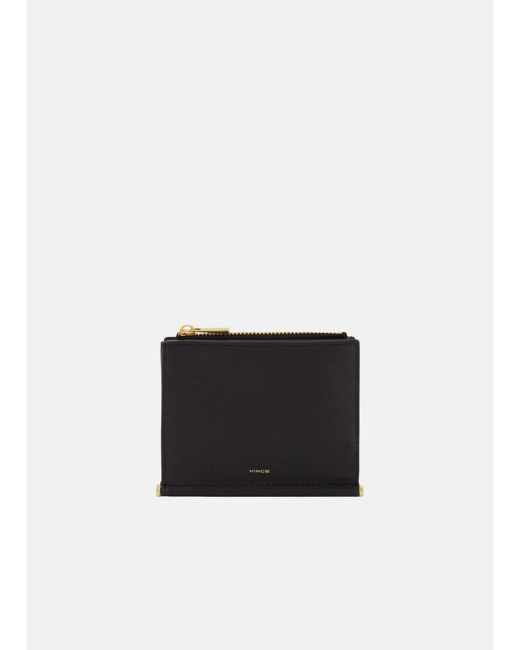 Vince White Toggle Bar Leather Bifold Wallet
