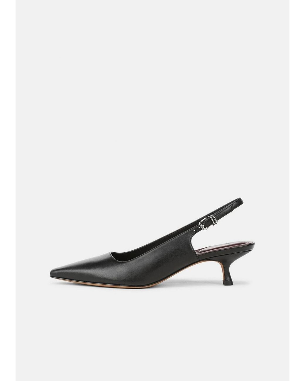 Vince White Sabra Leather Slingback Heel