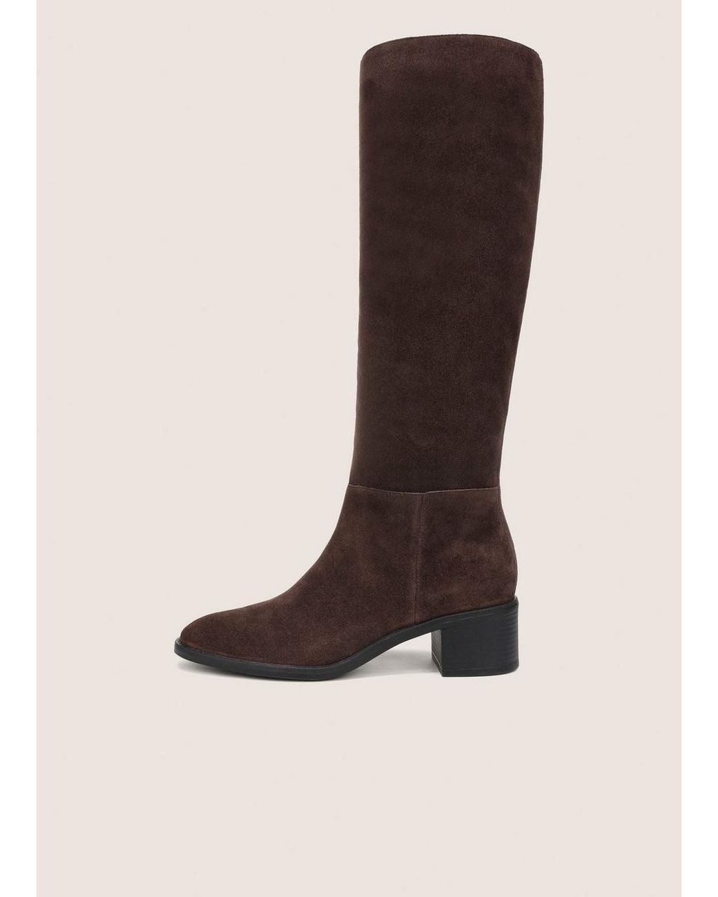 Vince Brown Pace Suede Knee Boot
