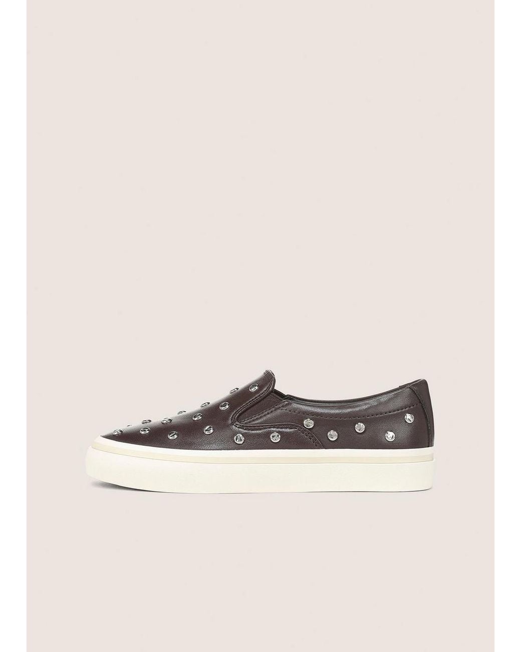 Vince Natural Blair Studded Leather Sneaker