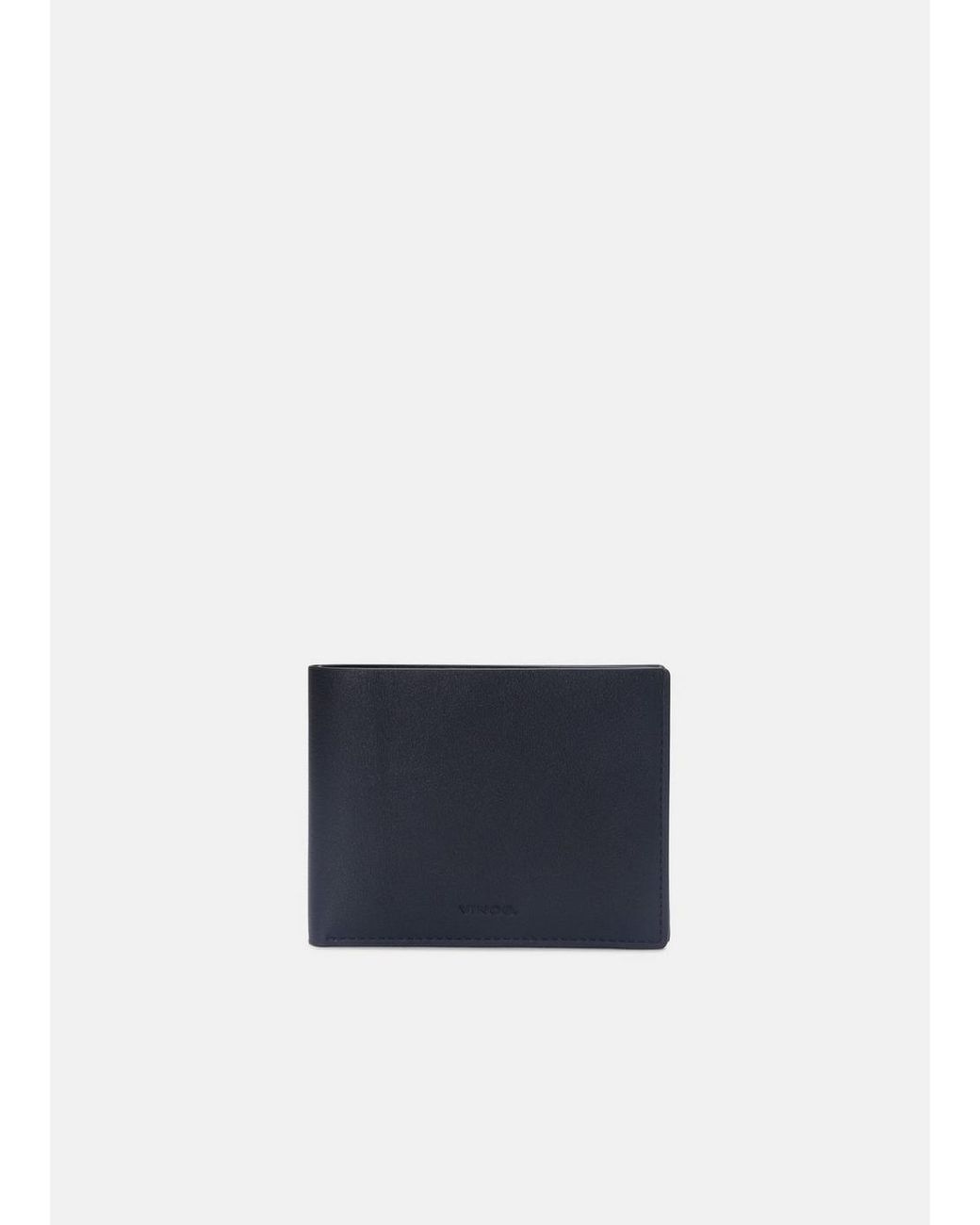 Vince Blue Nappa Leather Bifold Wallet for men