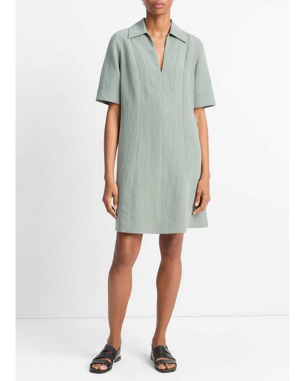 Vince Green A-Line Short Dress