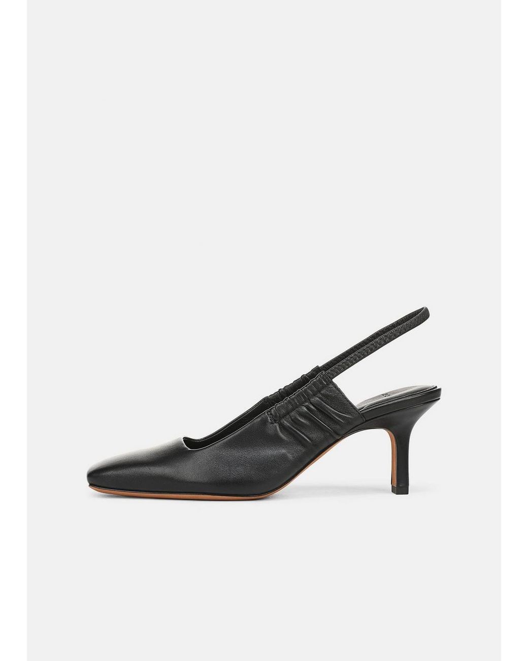 Vince Black Venice Leather Slingback Heel