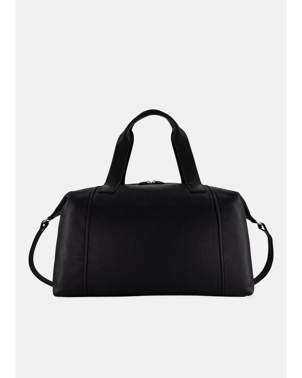 Vince Black Westmore Nappa Leather Duffle Bag for men