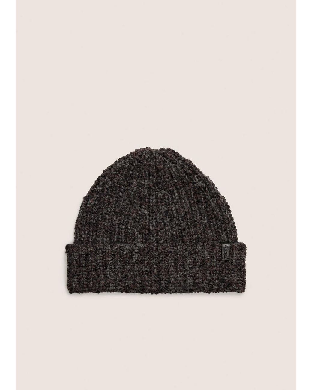 Vince Black Macro-Bouclé Merino Wool-Blend Beanie for men