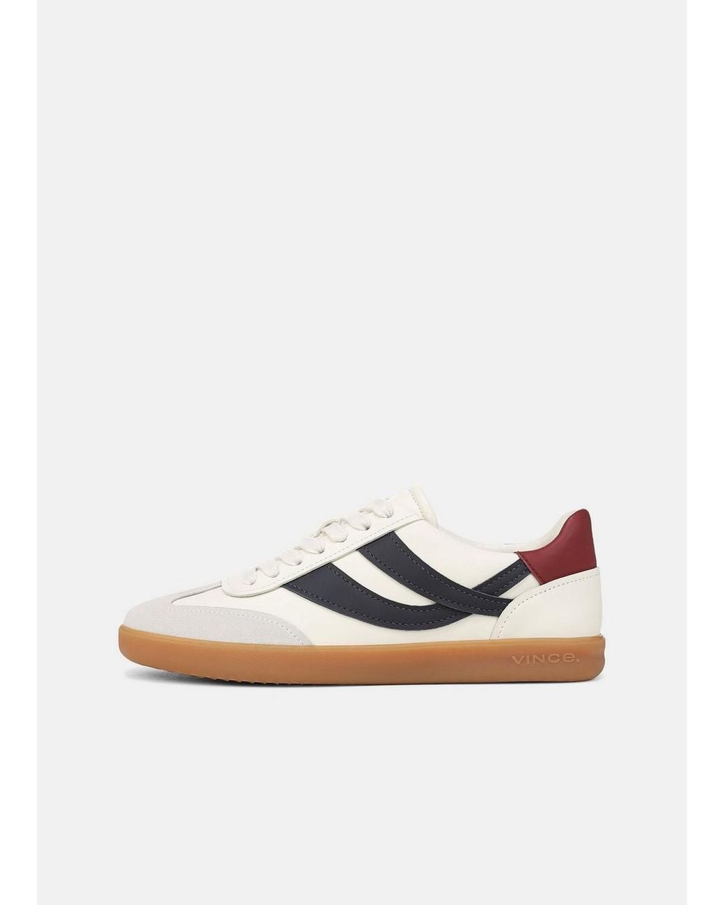 Vince White Oasis Leather & Suede Sneaker