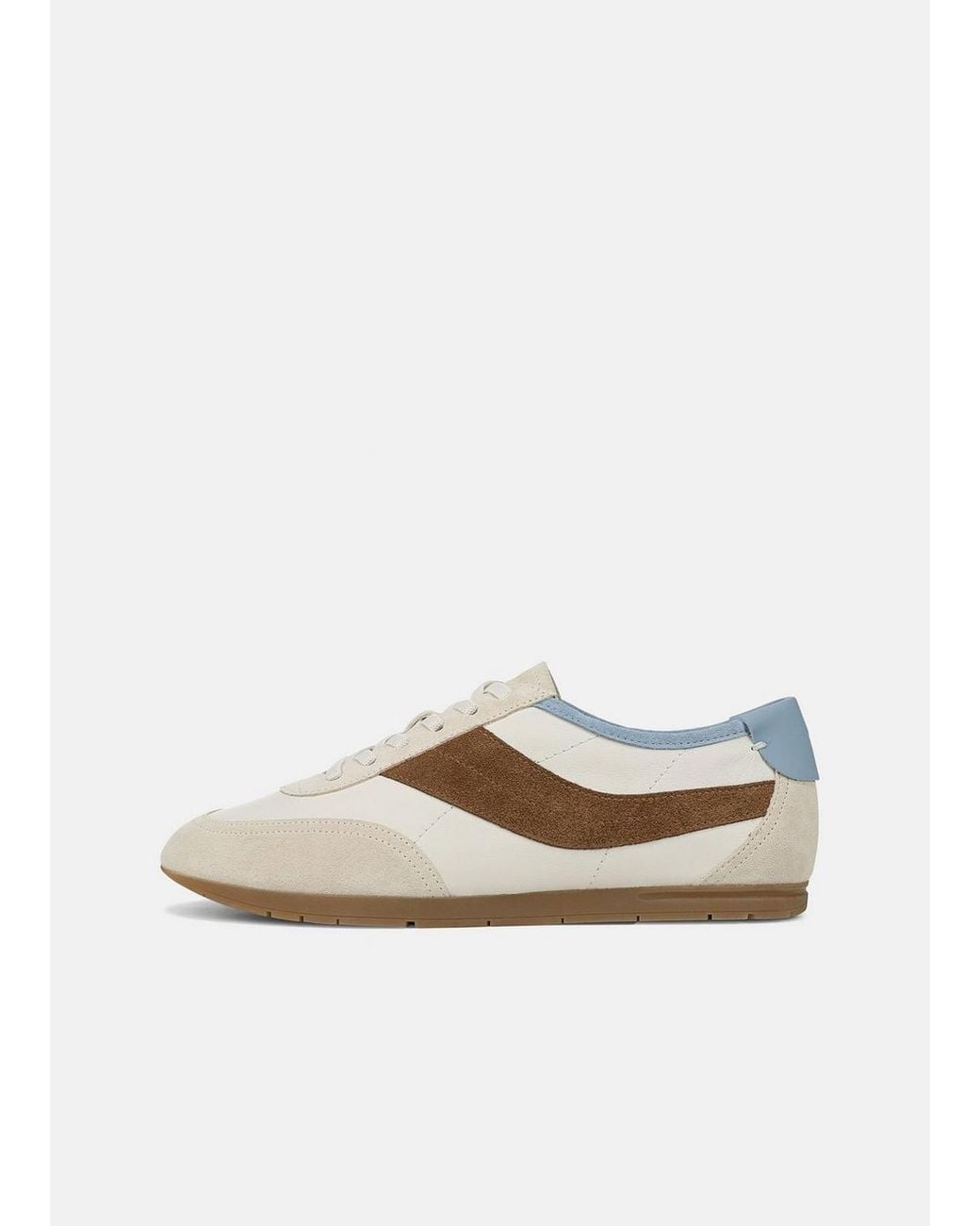 Vince White La Leather & Suede Slip-On Runner Sneaker