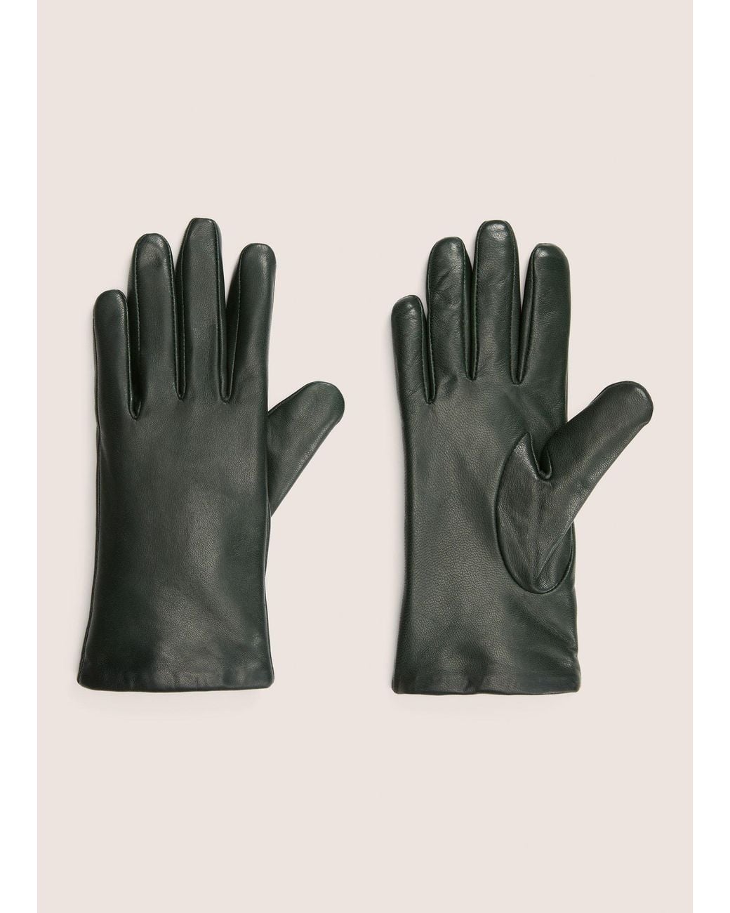 Vince Green Cashmere-Lined Short Leather Glove