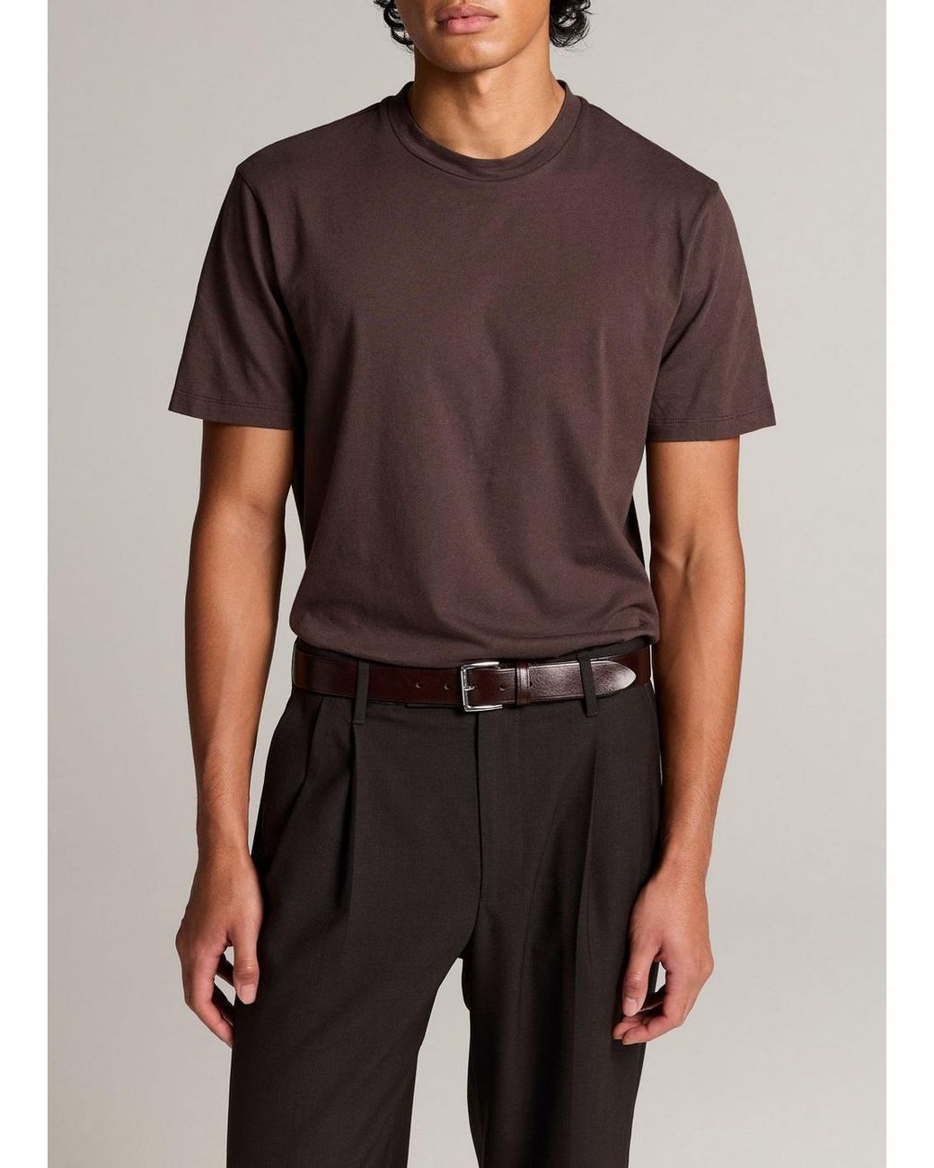 Vince Black Cotton-Cashmere T-Shirt for men