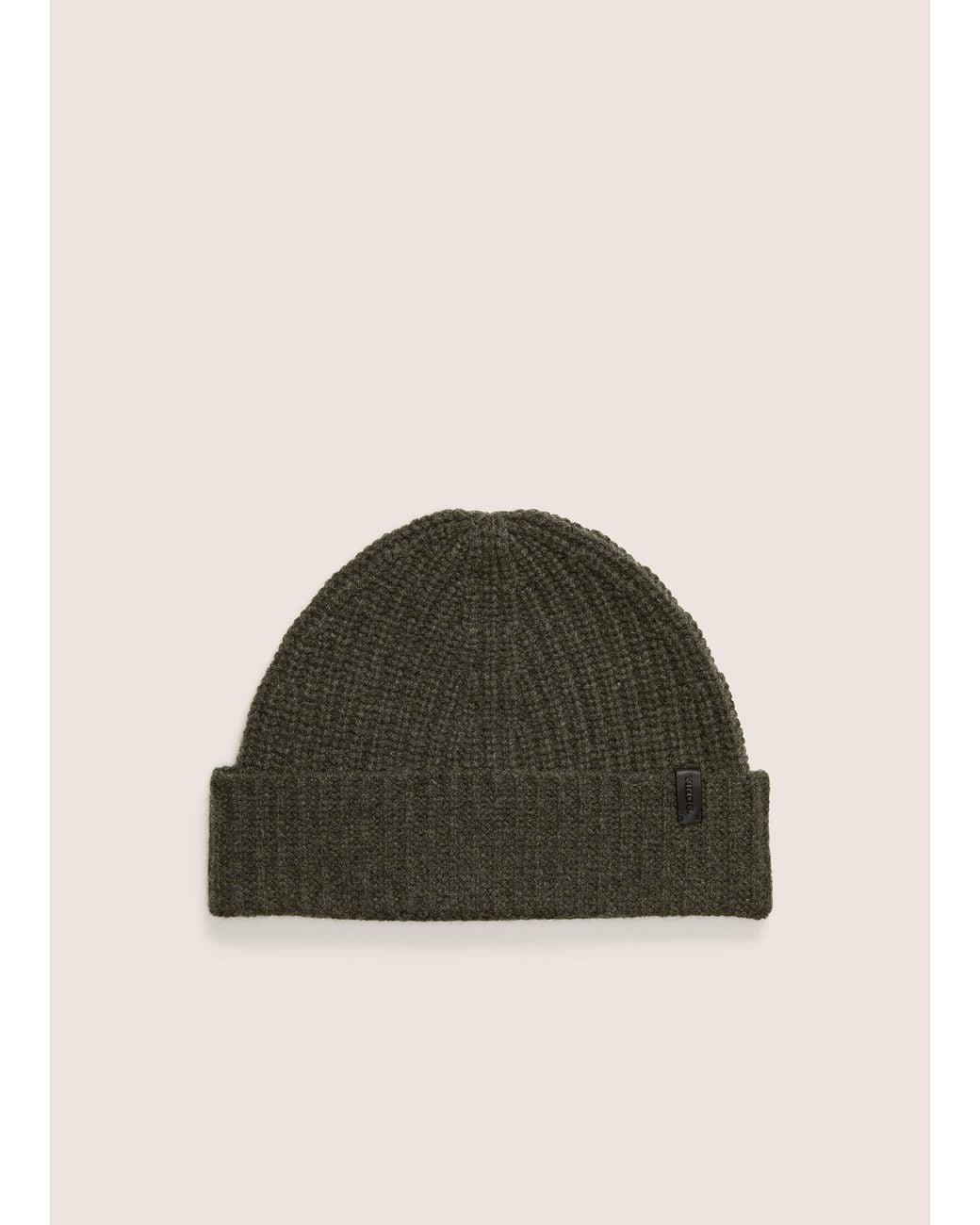 Vince Green Cashmere Shaker-Stitch Beanie for men