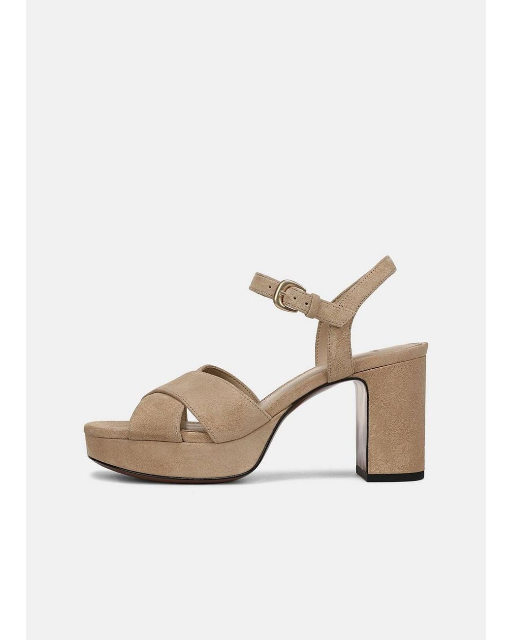 Vince Natural Ericka Suede Platform Sandal