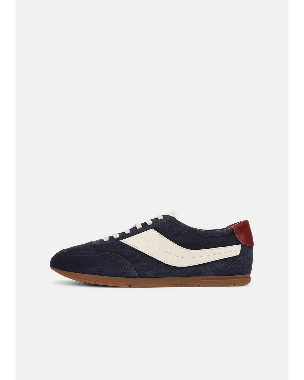 Vince Blue La Suede & Leather Slip-On Runner Sneaker