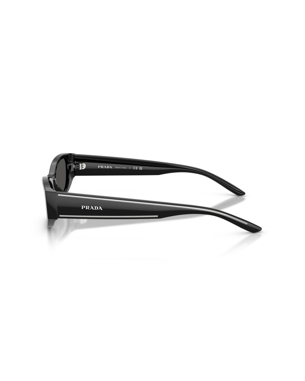 Prada Black Pr D22S 16K08Z Sunglasses Acetate Squared Normal