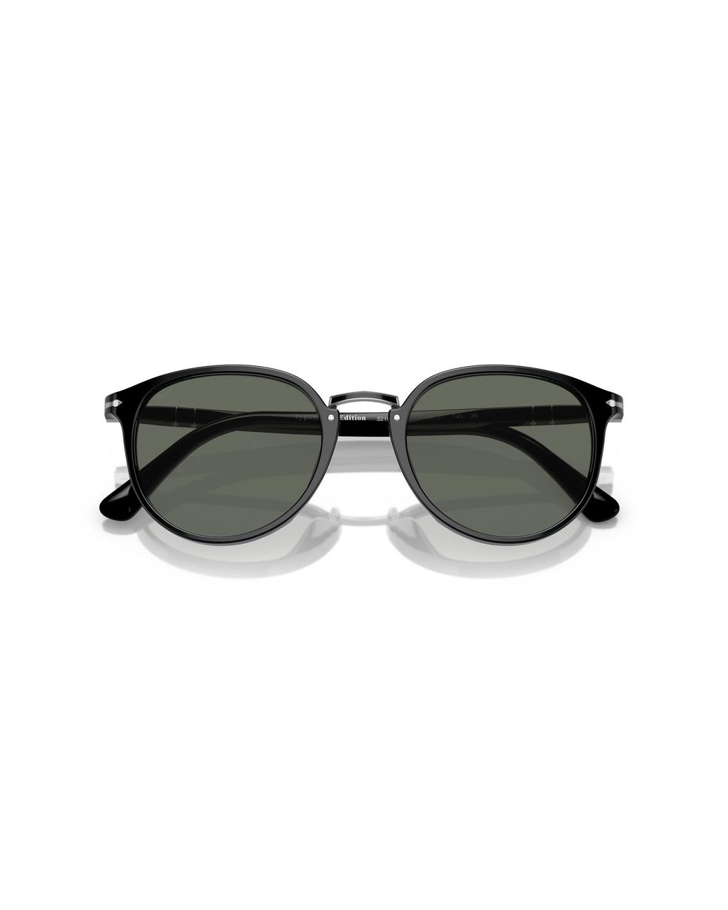 Persol Black Po3210S 95/31 Sunglasses Acetate Round Normal for men