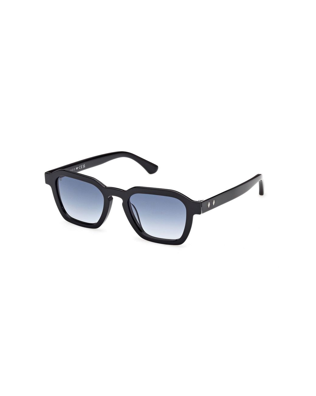 Web Black We0392 01W Sunglasses Acetate Squared Normal for men