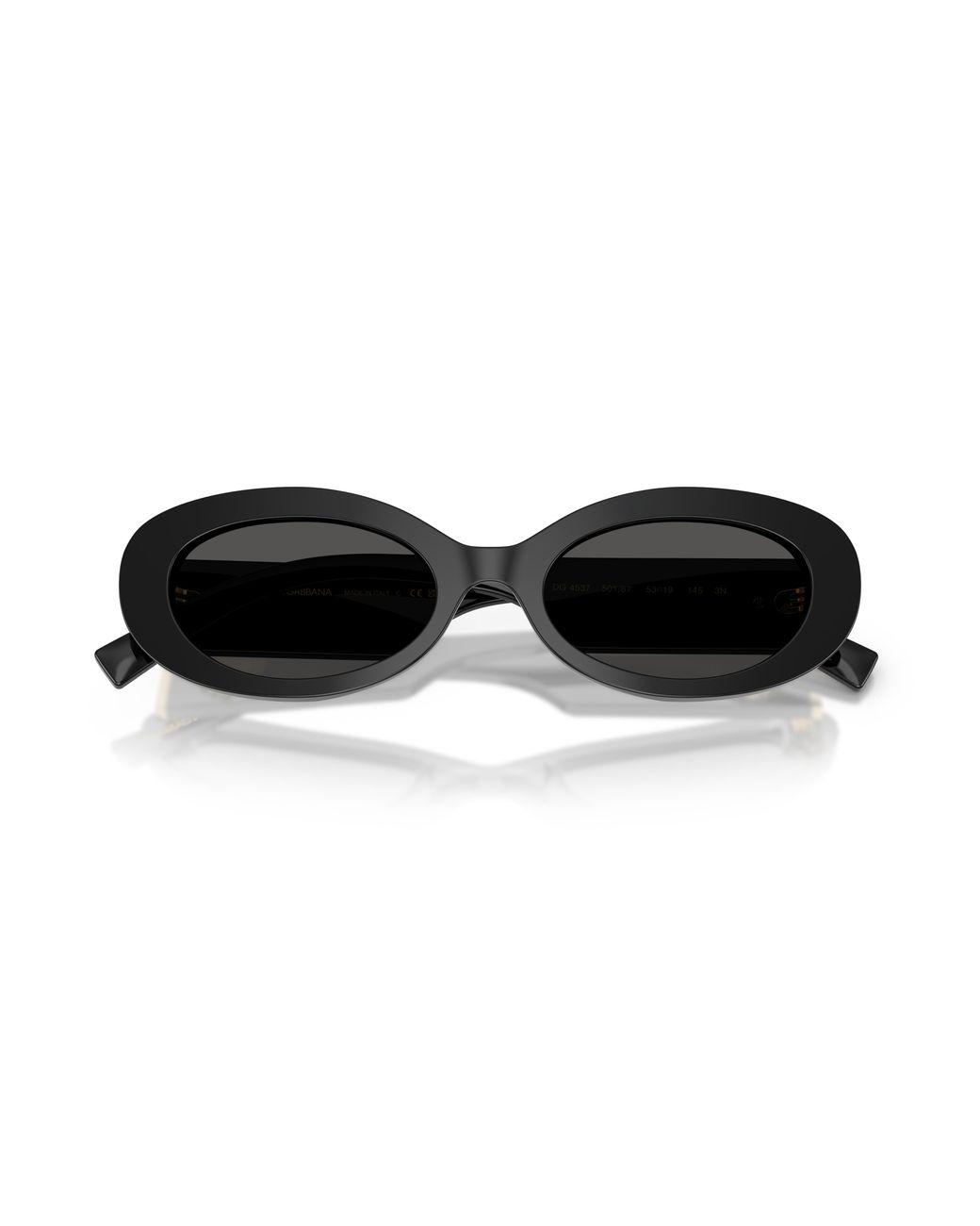 Dolce & Gabbana Black Dg4537 501/87 Sunglasses Acetate Round Normal
