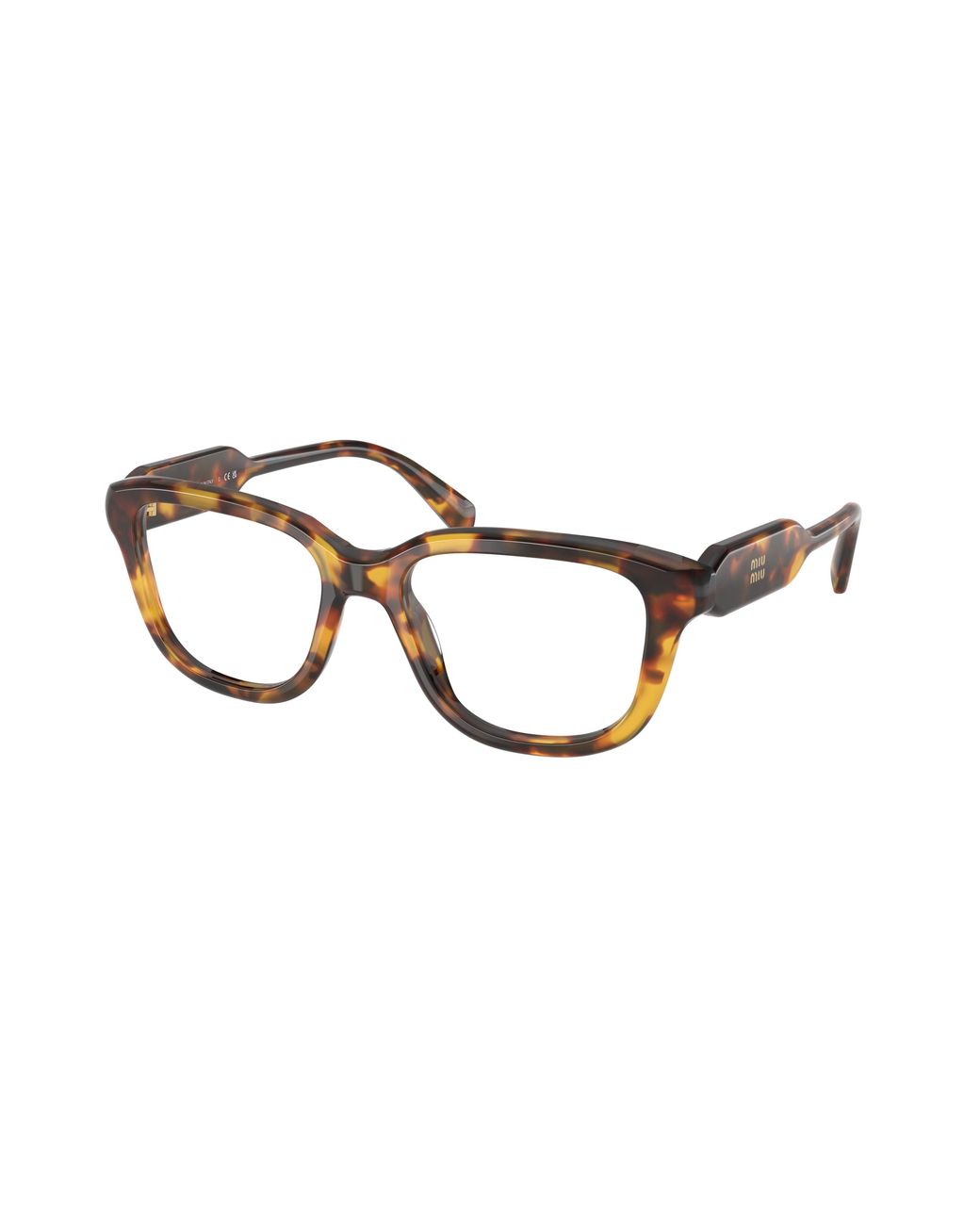 Miu Miu Black Mu 02Zv 14L1O1 Optical Frames Acetate Transparent Squared Normal