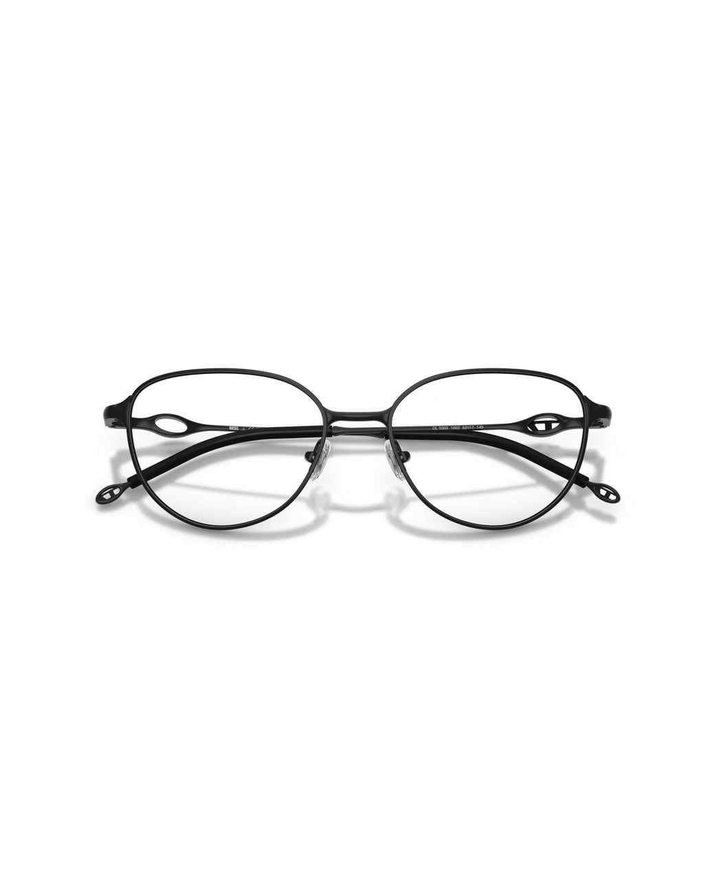 DIESEL Black Dl5003 1029 Optical Frames Metal Round Normal