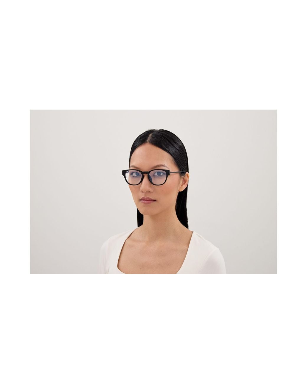 Saint Laurent Black Sl M48O_D/Fn 001 Optical Frames Acetate Transparent Squared