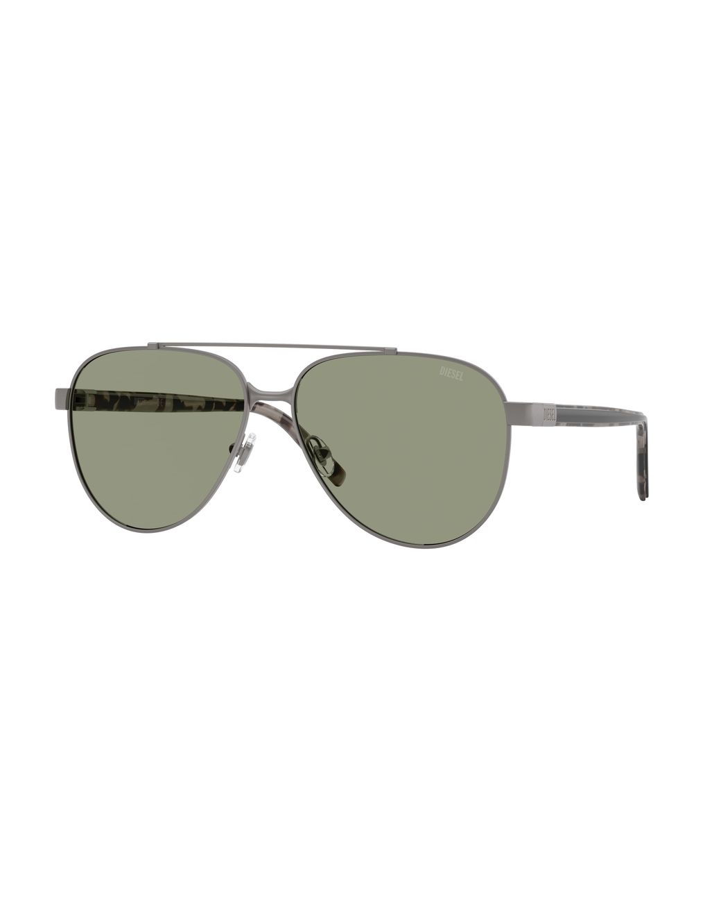 DIESEL Green Dl1021 1045/2 Sunglasses Metal Pilot Normal