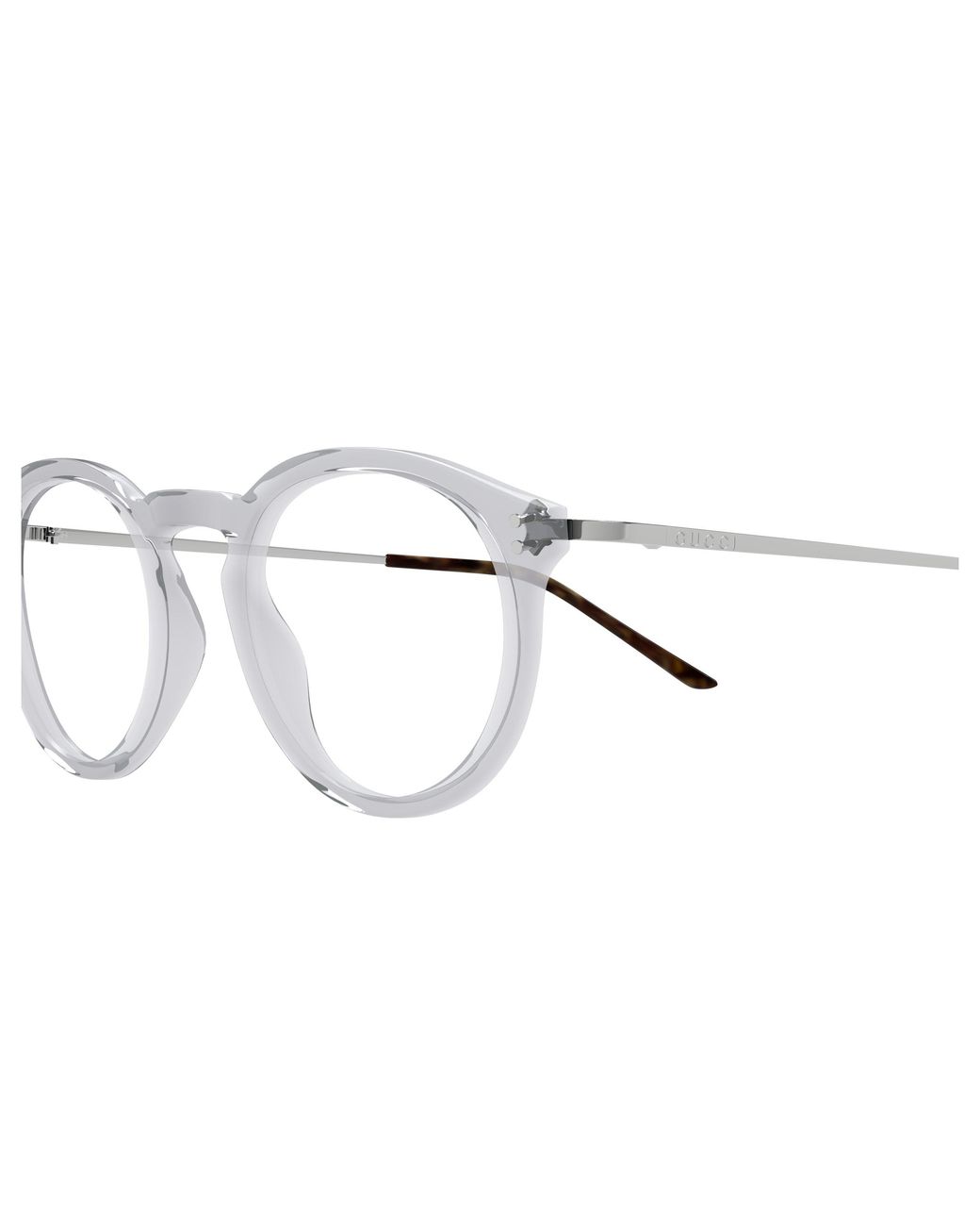 Gucci Black Gg1710O 003 Optical Frames Acetate Transparent Round for men
