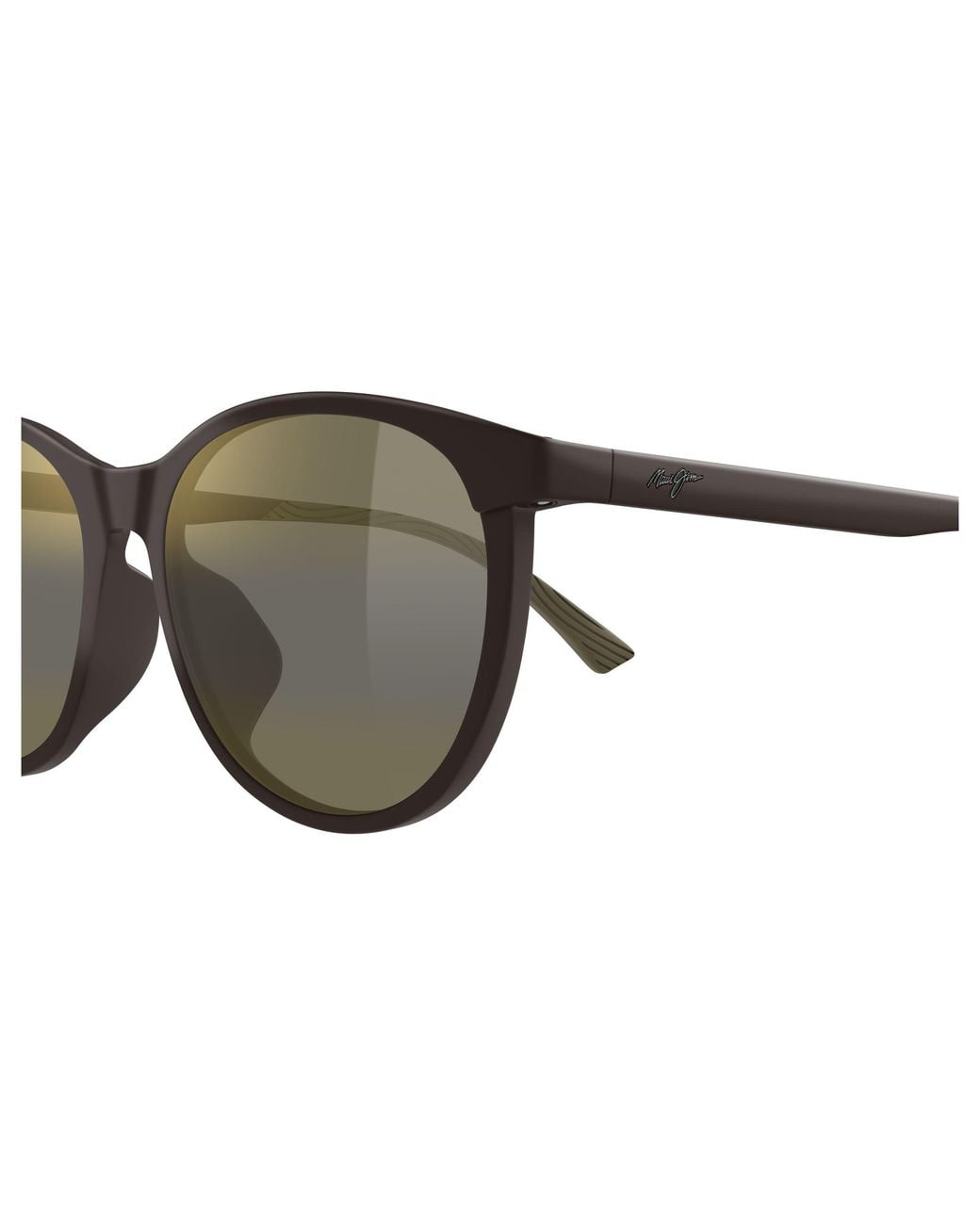 Maui Jim Black Mj0600Sa 002 Occhiali Da Sole Bio-Iniettato Bronzo Rotonda