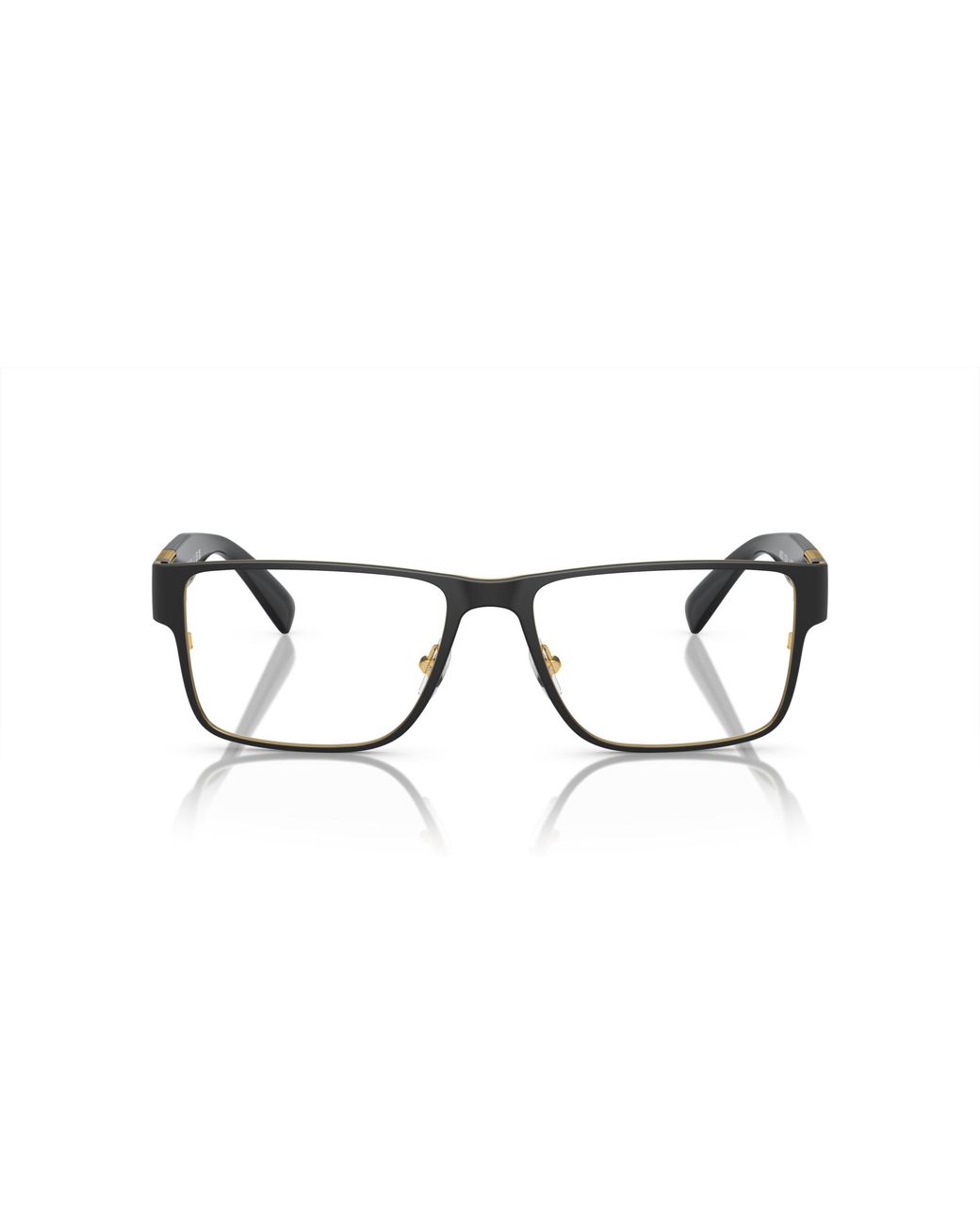 Versace Black Ve1274 1436 Optical Frames Metal Squared Normal for men